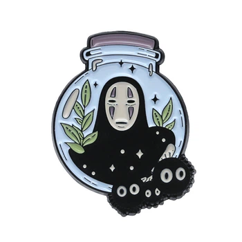 Значок Віднесені привидами Безликий Бог Spirited Away Kaonasi 3 см MK SA K 02