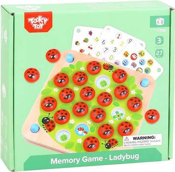 Gra planszowa Tooky Toy Memory Game Ladybug (6972633370116)