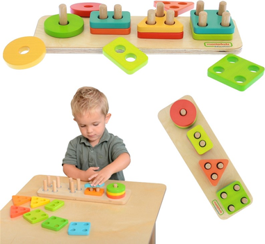 Sorter Masterkidz Montessori Kolorowe Kształty (6955920003904)