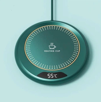 Нагрівальна USB підставка для чашки HEATING CUP М308 зелена