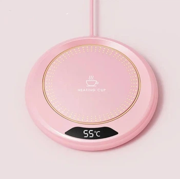 Нагрівальна USB підставка для чашки HEATING CUP М308 рожева