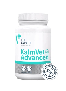 Пищевая добавка VetExpert KalmVet Advanced (КалмВет Едвансд) уменьшающая симпотомы стресса у кошек и собак 60 капсул