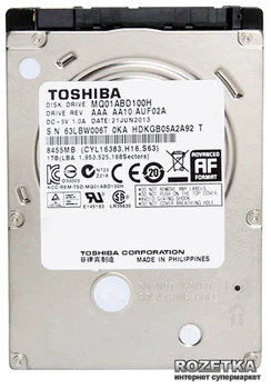 Жесткий диск Toshiba SSHD 1TB 5400rpm 32MB MQ01ABD100H 2.5" SATAIII