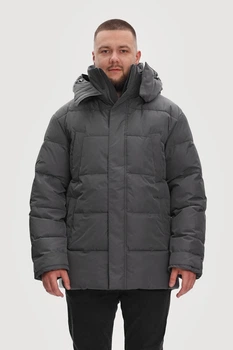 Чоловічий пуховик Finn Flare FWB21026-202 темно-сірий XL