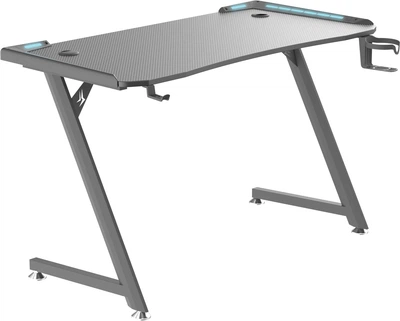 Геймерський комп'ютерний стіл GT Racer T-1216 (120x60x73) Black