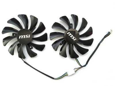 Вентилятор кулер для відеокарти MSI Inno3D GTX 1060 PLA09210B12H (XY-D09010SH HA9010H12F-Z HA9010H12SF-Z HA9010H12SB-Z) комплект 2 шт (№43.9)