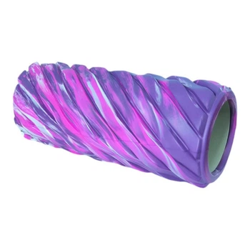 Массажный ролик RollerUA Waves для спины и тела 33 см Purple/Pink 19510598
