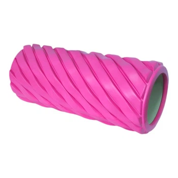Массажный ролик RollerUA Waves для спины и тела 33 см Pink 19510504