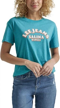 Футболка Lee Legendary Scoop Neck Short Sleeve Boyfriend Tee Color: Eden Heather S