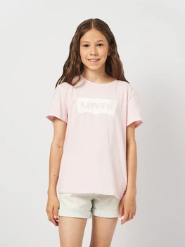 Детская футболка для девочки Levi's Lvg Batwing Tee 3EK825-AGX-LZ 92-98 см Розовая (3666643068134)