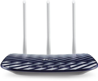 Маршрутизатор TP-LINK Archer C20, Wi-Fi 802.11a/b/g/n/ac, до 733 Mb/s, 2.4/5GHz, 4 LAN 10/100 Mb/s, RJ45 10/100Mb/s (FE), IPTV, FTP server / Print server, 3