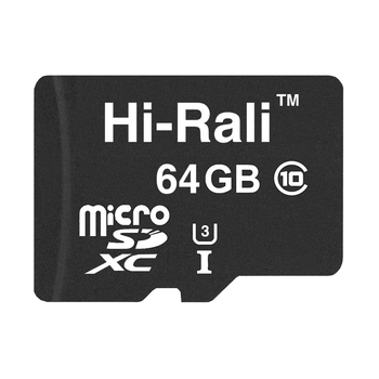 Карта памяти Hi-Rali (HI-64GBSDU3CL10-00)