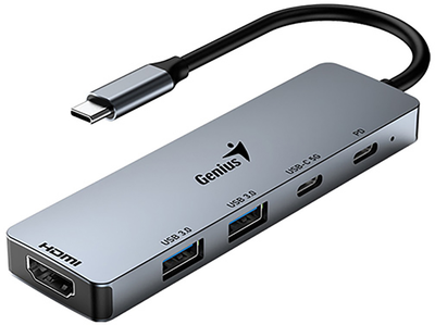 USB-хаб Genius UH-500 Grey (31240003400)