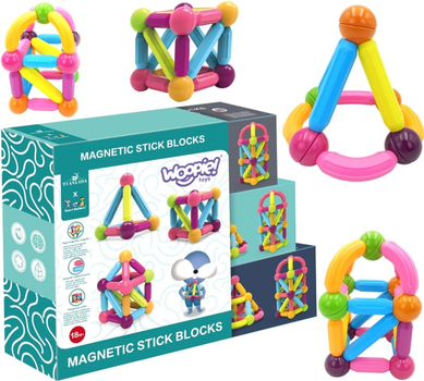 Магнитный конструктор Woopie Construction Educational 28 деталей (5904326945210)