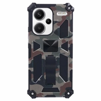 Чехол Military Shield для Xiaomi Redmi Note 13 Pro Plus 5G бампер противоударный с подставкой Khaki