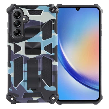Чохол Military Shield для Samsung Galaxy A35 5G / A356 протиударний бампер з підставкою Navy-Blue