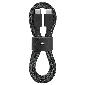Кабель Native Union Belt Cable USB-C to USB-C 1.2m, Cosmos Black (BELT-C-CS-BLK-2-NP)