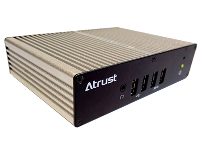 Неттоп Atrust t20 USFF / Intel Atom x5-E3940 (4 ядра по 1.6 - 1.8 GHz) / 4 GB DDR3 / 128 GB SSD / Intel HD Graphics 500 б/у