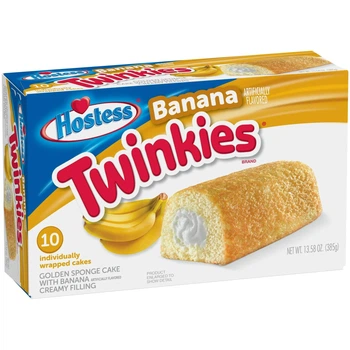 Бисквит твинкис Twinkies Banana Hostess пирожное кекс твинки с банановой начинкой 385 г 10 шт