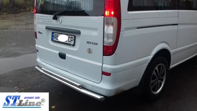Защитная дуга заднего бампера на Mercedes GL 164 06-12 d60х1,6мм Мерседес Гл ST6635