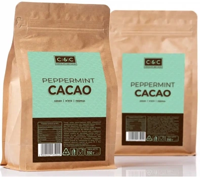 Какао порошок PepperMint 350 гр. C&С з перцем и мятою TT