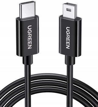 Кабель Ugreen US242 USB-C - mini-USB 1м Black (6957303854455)