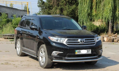 Кенгурятник захист переднього бампера на Toyota Highlander XU50 13-19 d60х1,6мм Тойота Хайлендер ST7494