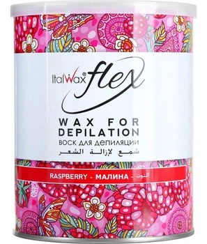 Віск у банці для депіляції Italwax Flex Малина 800 мл