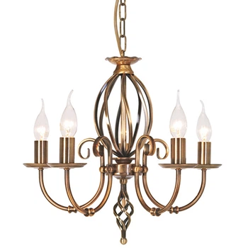 Люстра Elstead ARTISAN ART5 AGD BRASS на кухню, для спальні, для вітальні