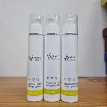 Smart4Derma acnedem active набор ночной крем+ дневной крем+ поросужуючая маска
