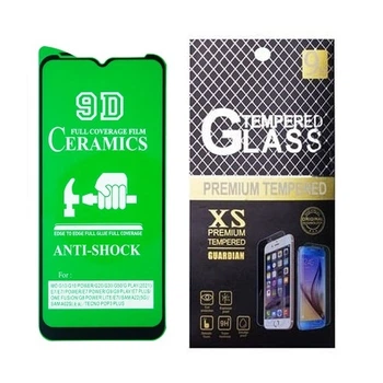 Протиударна захисна плівка Prime Ceramics для Motorola Moto G9 Play, G10, G10 Power, G20, G30, G50 4G Full Glue з чорною рамкою