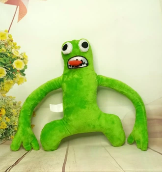 Мягкая игрушка зеленый друг rainbow friends green радужные друзья роблокс 30 см