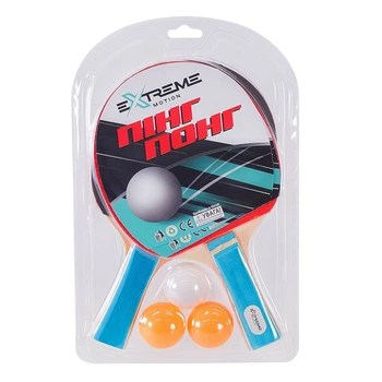 Теніс настільний Extreme Motion 2 ракетки, 3 м'ячики TT24170