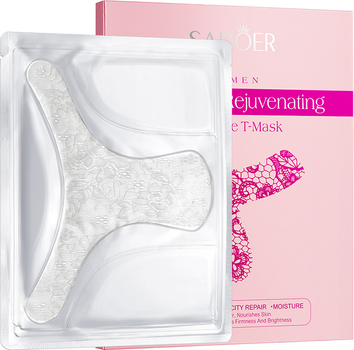 Гидрогелевые патчи для интимной зоны Sadoer Women Hydrating Rejuvenating Secretive T-Mask с эффектом отбеливания и омоложения 35 г х 5 шт (6973098892458)