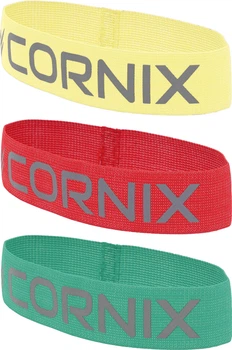 Набор Резинка для фитнеса и спорта из ткани Cornix Loop Band XR-0136 2-5 кг Желтая + Резинка для фитнеса и спорта из ткани Cornix Loop Band XR-0137 5-7 кг Красная + Резинка для фитнеса и спорта из ткани Cornix Loop Band XR-0138 7-9 кг Зеленая