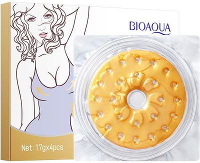 Гидрогелевые патчи для подтяжки и моделирования груди Bioaqua Enhancement Breast Patch Golden Yellow 17 г х 4 шт (6975239993536)
