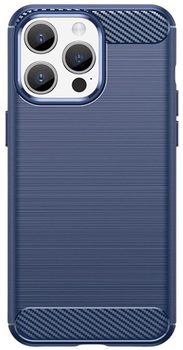 Панель Hurtel Carbon Case для iPhone 15 Pro Blue (9145576279465)