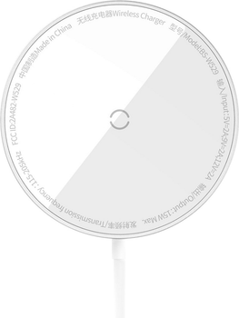 Bezprzewodowa ładowarka Baseus Simple Mini3 Magnetic Wireless Charger 15W Silver (CCJJ040012)