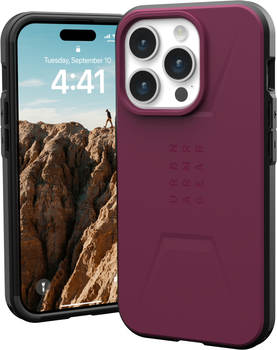 Панель Urban Armor Gear Civilian Magsafe для Apple iPhone 15 Pro Bordeaux (114275119049)