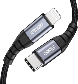 Kabel CHOETECH USB 3.1 Type-C - Lightning 2 m MFI PD 20 W Black (6971824975932)