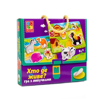 Игра с липучками Vladi Toys Кто где живет VT1302-26 4213447