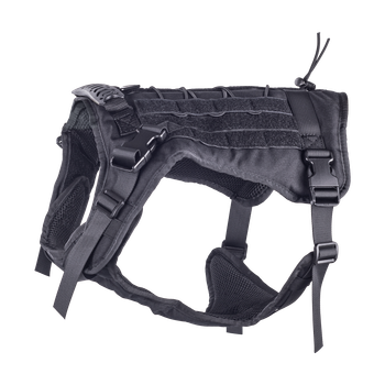 Нейлоновый тактический жилет для собак с ручкой Derby Tactical Dog Harness Vest with Handle L Черный