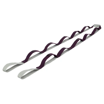 Лента стропа с петлями для растяжки Stretch Strap Record FI-1723 10 фиолетовый