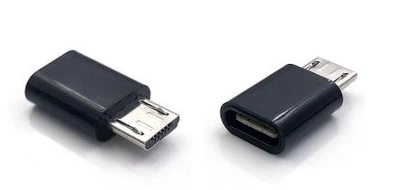 Переходник для зарядки USB Type-C - > Micro USB Черный