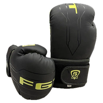 Боксерские перчатки FGT, 8oz, черный/зеленый (FT-2320/8)