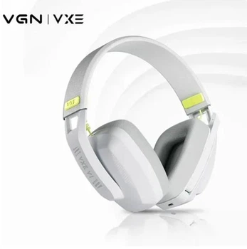 Навушники VGN VXE Siren V1 Білі Бездротові, Ігрові, Радіоканал Bluetooth. Ігрова гарнітура для комп'ютера