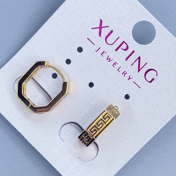 Серьги Xuping 14х4мм с позолотой 18К, ida56685