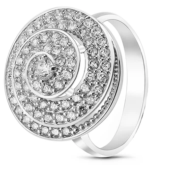 Серебряное кольцо с фианитами Роскошь ФК091 17.5р.