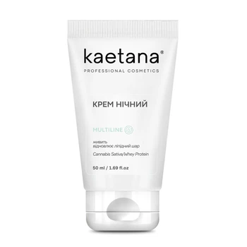 Крем ночной Kaetana обновляющий с маслом конопли и виноградных косточек 50мл