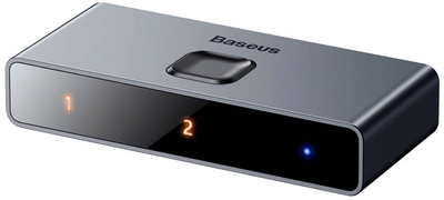 Rozdzielacz Baseus 2x HDMI 4K / 30 Hz Grey (CAHUB-BC0G)